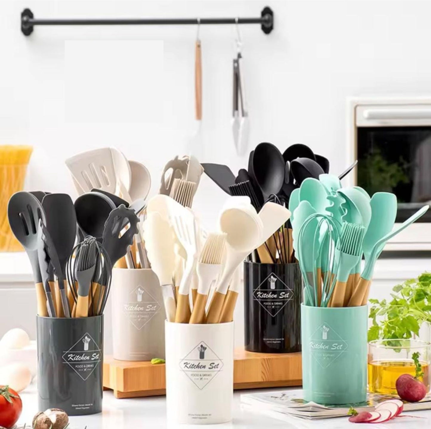 11 Piece Cooking Utensil Set with Holder